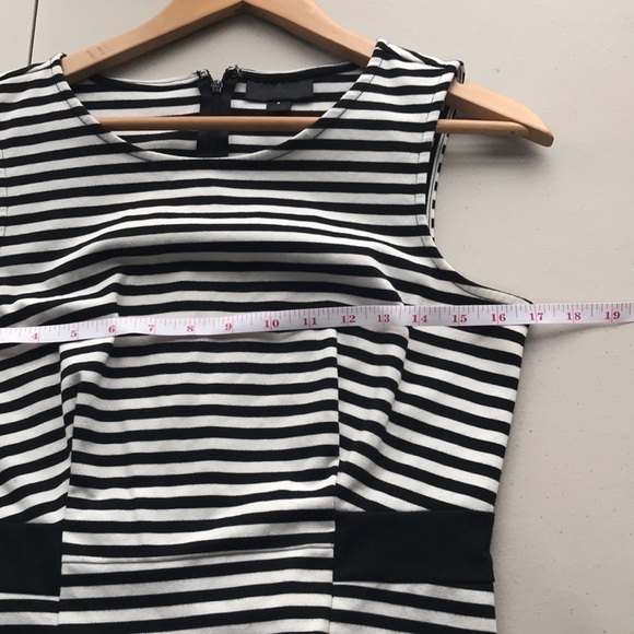 WORTHINGTON sleeveless black and white bodycon dress size Small - Picture 6 of 9